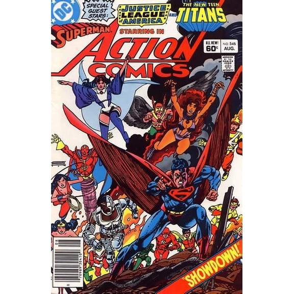 Action Comics #546 (Newsstand) VF ; DC Comic Book