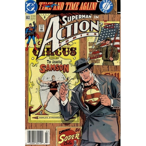 Action Comics #663 (Newsstand) VF ; DC Comic Book