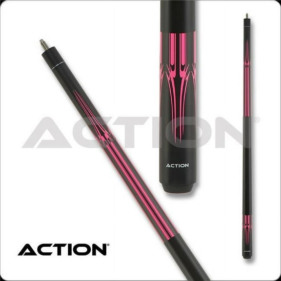 Action Cues IMP62 21 21 oz Action Impact Black & Pink Matte Pool Cue