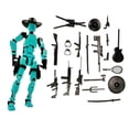 thumbnail image 1 of Action Doll Set Creative Decompression Assembly Model Ornament with Movable Joints and Magnetic Accessories Sky Blue for Desktop Decor and Gift, 1 of 3