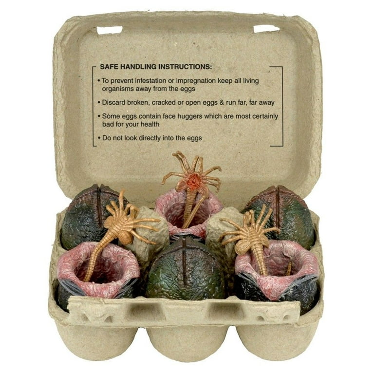 Scary Alien Xenomorph Egg Set, Movie Monster Collectible Toy
