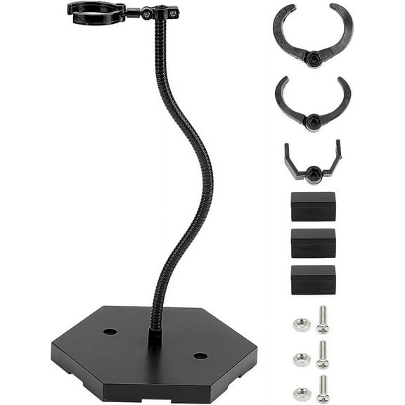 Action Figure Base Display Stand 3.9x5.9x11.2inches Black Assembly Action Figure Holder with 4 Adjustable Waist Clips Model Display Support Stand