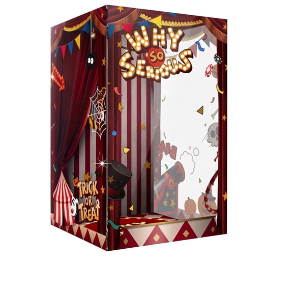 Action Figure Display Case Clear Acrylic Display Box for Collectible Figures Spooky Halloween Decor for Clown Circus Theme Parties Home Display