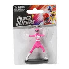 Action Figure Pink Armored Ranger Hero on Display Base