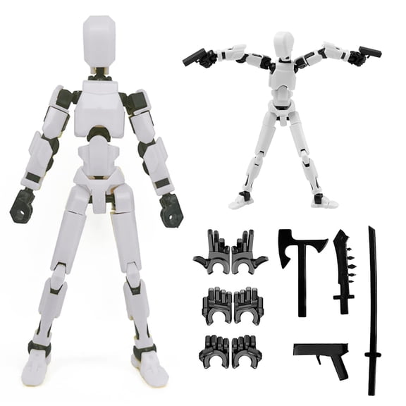 Action Figure, Robot Action Figures,Funny 3D Printed Multi Jointed Action Figures Action Figure Desktop Decorations Game Gifts for Adult