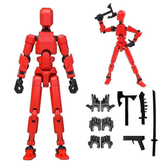 Action Figure, Robot Action Figures,Funny 3D Printed Multi Jointed Action Figures Action Figure Desktop Decorations Game Gifts for Adult