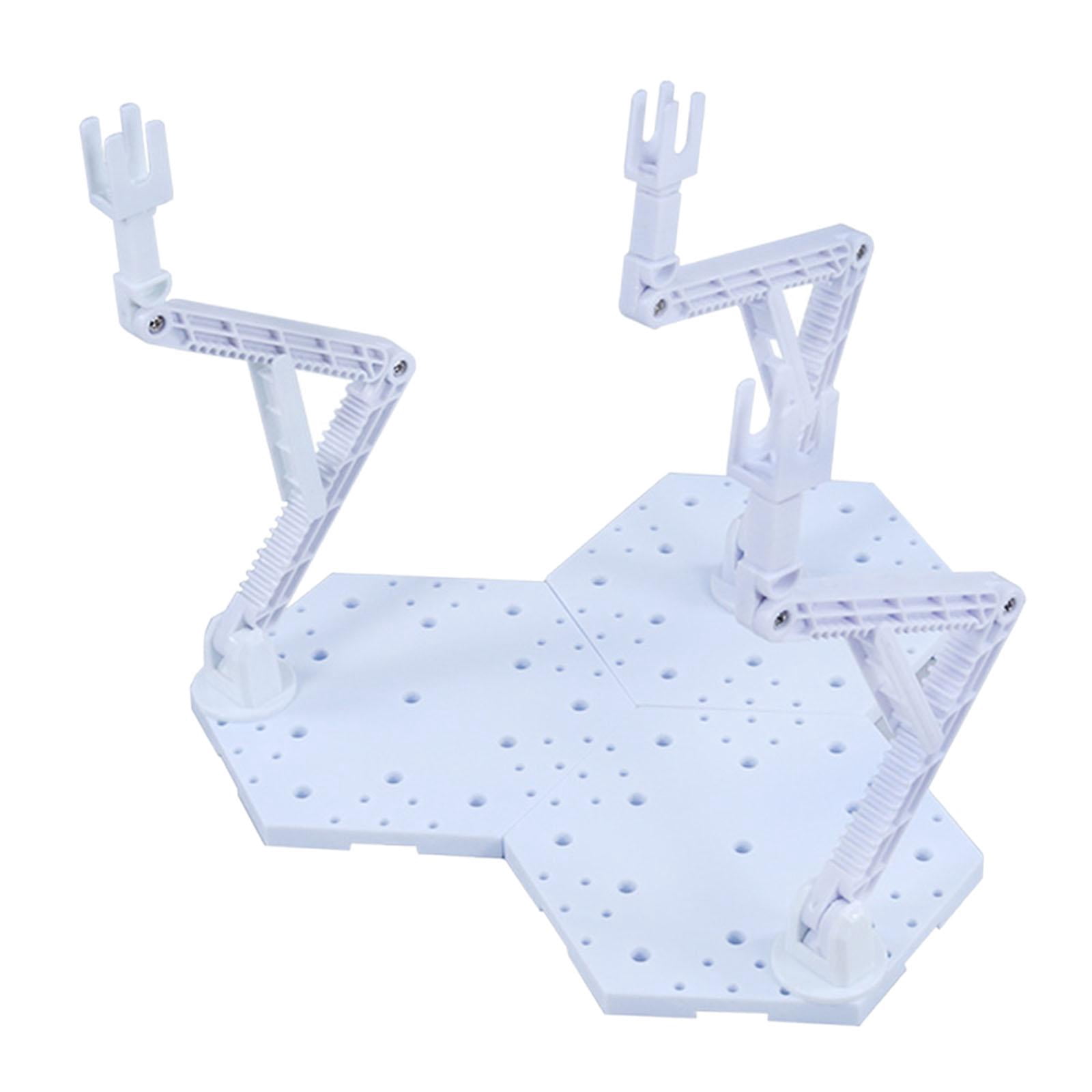 Action Figure Stand Hobby Model Display Rack for 1/100 Figure White ...