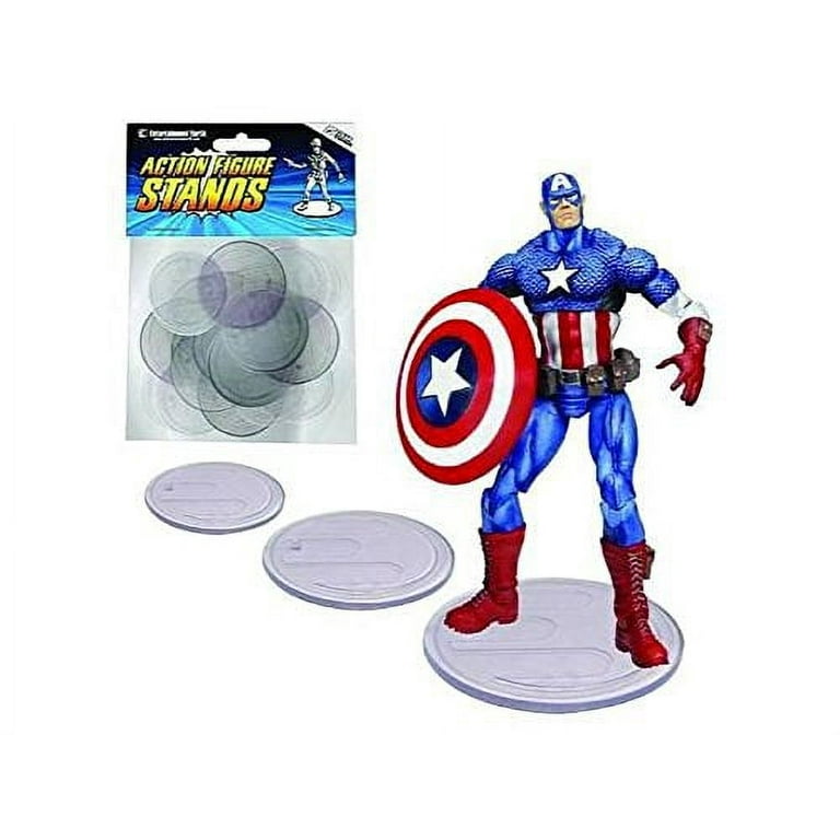 Action Figure Stand Pack of 25 Clear Stands by Entertainment Earth