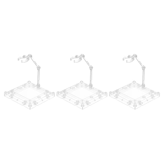 Action Figure Stands 4.3 x 4.3 Inch Single Display Holder Base for Model Display 3 Pcs