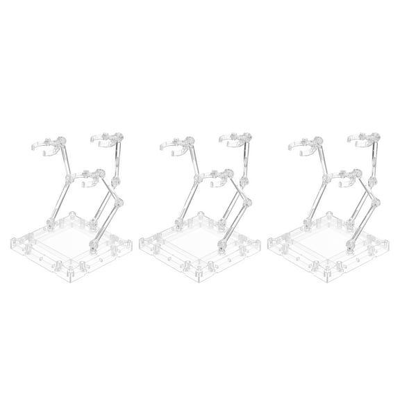 Action Figure Stands 4.3 x 4.3 Inch Triple Display Holder Base for Model Display 3 Pcs