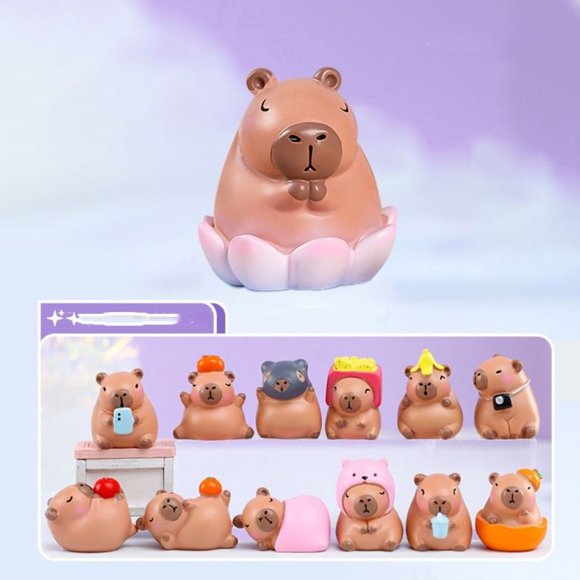 Animaux Résine Miniatures Figurines Capybara Kotkiddy - 12 Mini Capybaras Et Tortues En Résine Pour Décoration Et Maisons De Poupée Mini Animaux Résine Décoration Maison Poupée Animaux Résine Miniatures Figurines Capybara Kotkiddy - 12 Mini Capybaras Et Tortues En Résine Pour Décoration Et Maisons De Poupée Mini Animaux Résine Décoration Maison Poupée