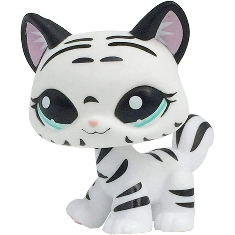 Action Figures Pet LPS 1498 Short Hair Cat White Stands Kitten Perfect Collectible for Pet Lovers Walmart