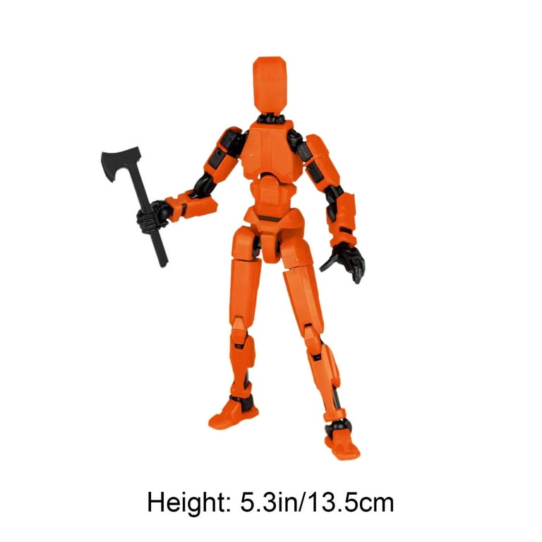 Action Figures T13 Action Figure 3D Printed Multi Jointed Movable 13 Articulated Robot Dummy Action Figures Magnetic type Walmart