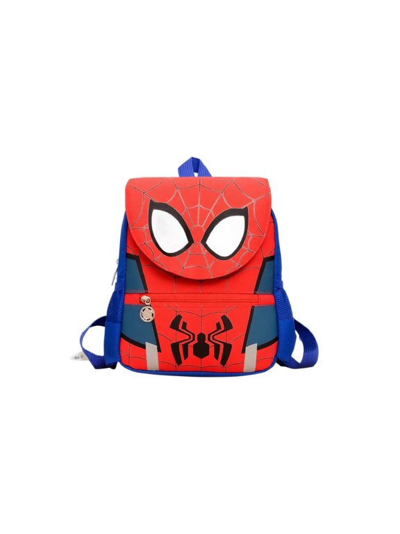 Action Hero Style Cartoon Backpack for Schooling Multi Compartment Rucksack Large Capacity Student Bag Comic Themed Outdoor Daypack Patterned Bookbag