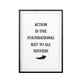 thumbnail image 1 of Action Is The Foundational Key To All Success 5 x 7 UNFRAMED Print Quote Wall Art, 1 of 2