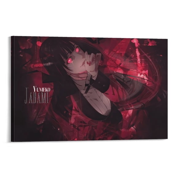 Action Manga Kakeurui Anime Girl Jabami Yumeko Poster-denoise-denoise Poster Decorative Painting Canvas Wall Art Living Room Posters Bedroom Painting 24x36inch(60x90cm)