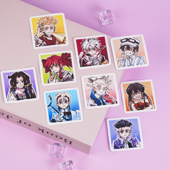 Action Manga Waterproof keychain - Practical Fandom Decals for s, Water Bottles & Daily Gear, RANDOM 1 PACK