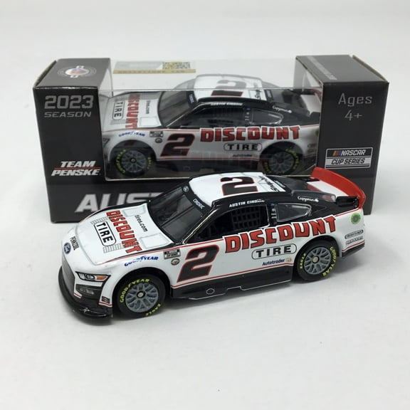 Action Racing Austin Cindric 2023 #2 Discount Tire 1:64 Regular Paint Die-Cast Ford Mustang