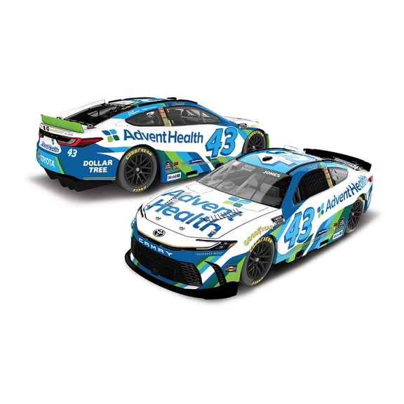 Action Racing Erik Jones 2026 #43 AdventHealth 1:24 Elite Paint Die-Cast Toyota Camry XSE