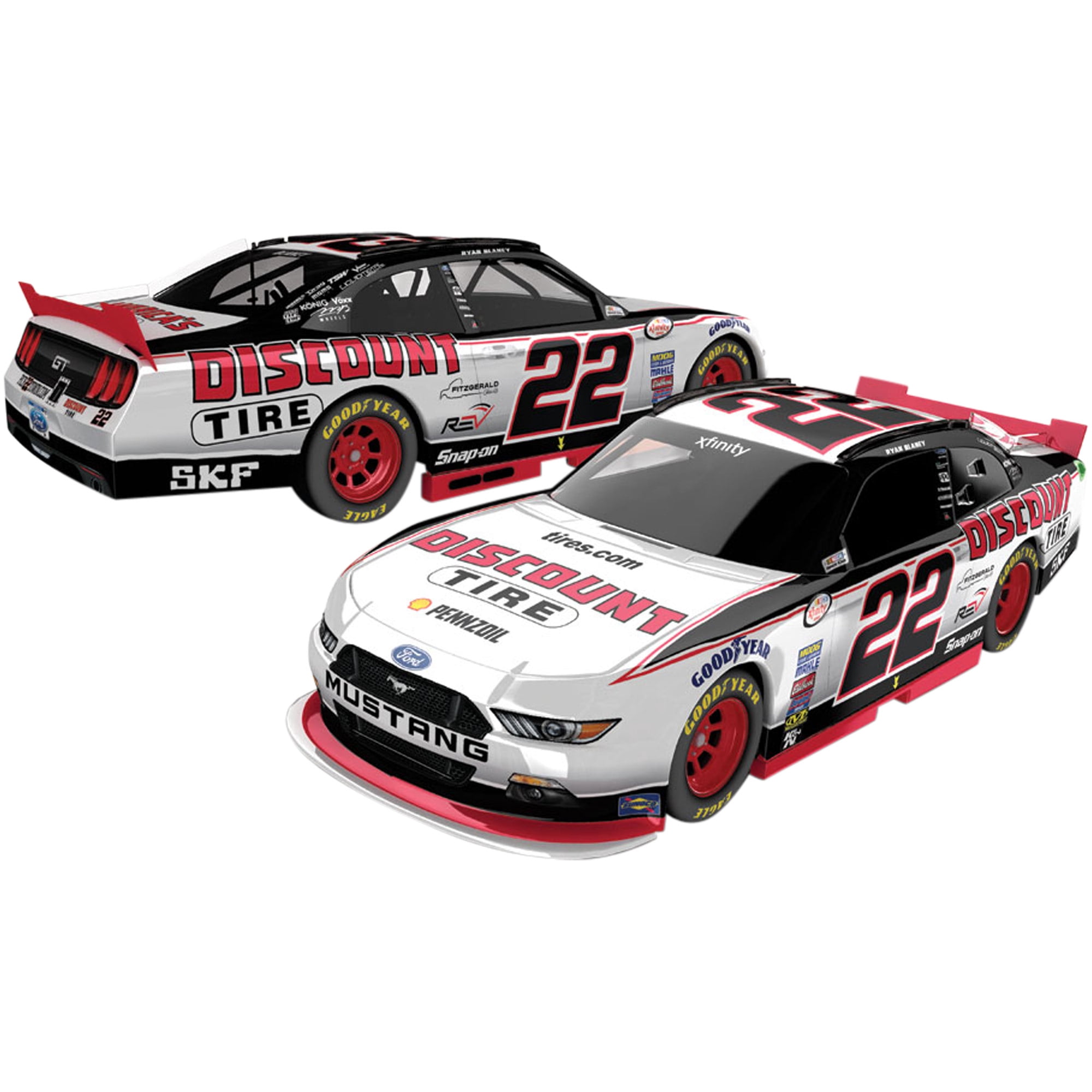 Action Racing Joey Logano 2017 #22 Discount Tire Regular Paint 1:64 Scale Die-Cast Car - No Size