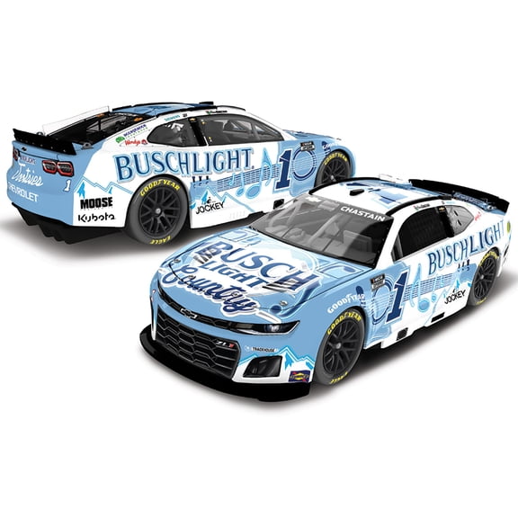 Action Racing Ross Chastain 2025 #1 Busch Light Country 1:24 Elite Die-Cast Chevrolet Camaro ZL1