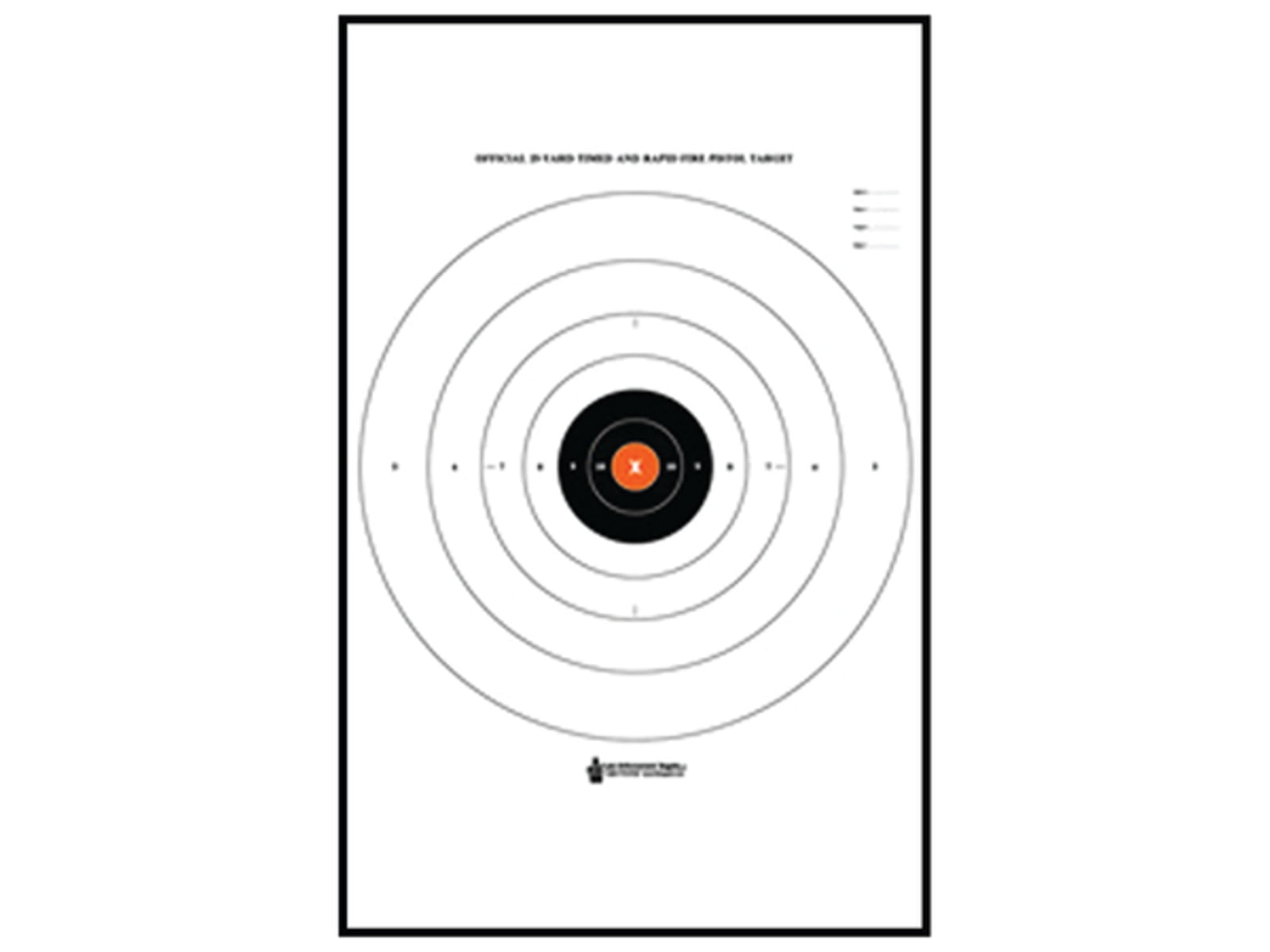 Action Target B-8(P)OC-100 B8 21 x 24" Target 100/Box