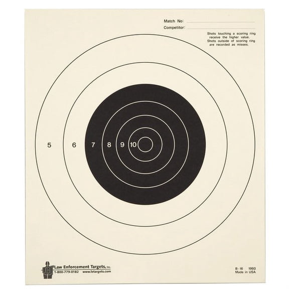Action Target Bulls-Eye Target B-16-100