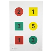 Action Target Command Targets 100 Per Case, Red/Yellow/Green, 23in x 35in
