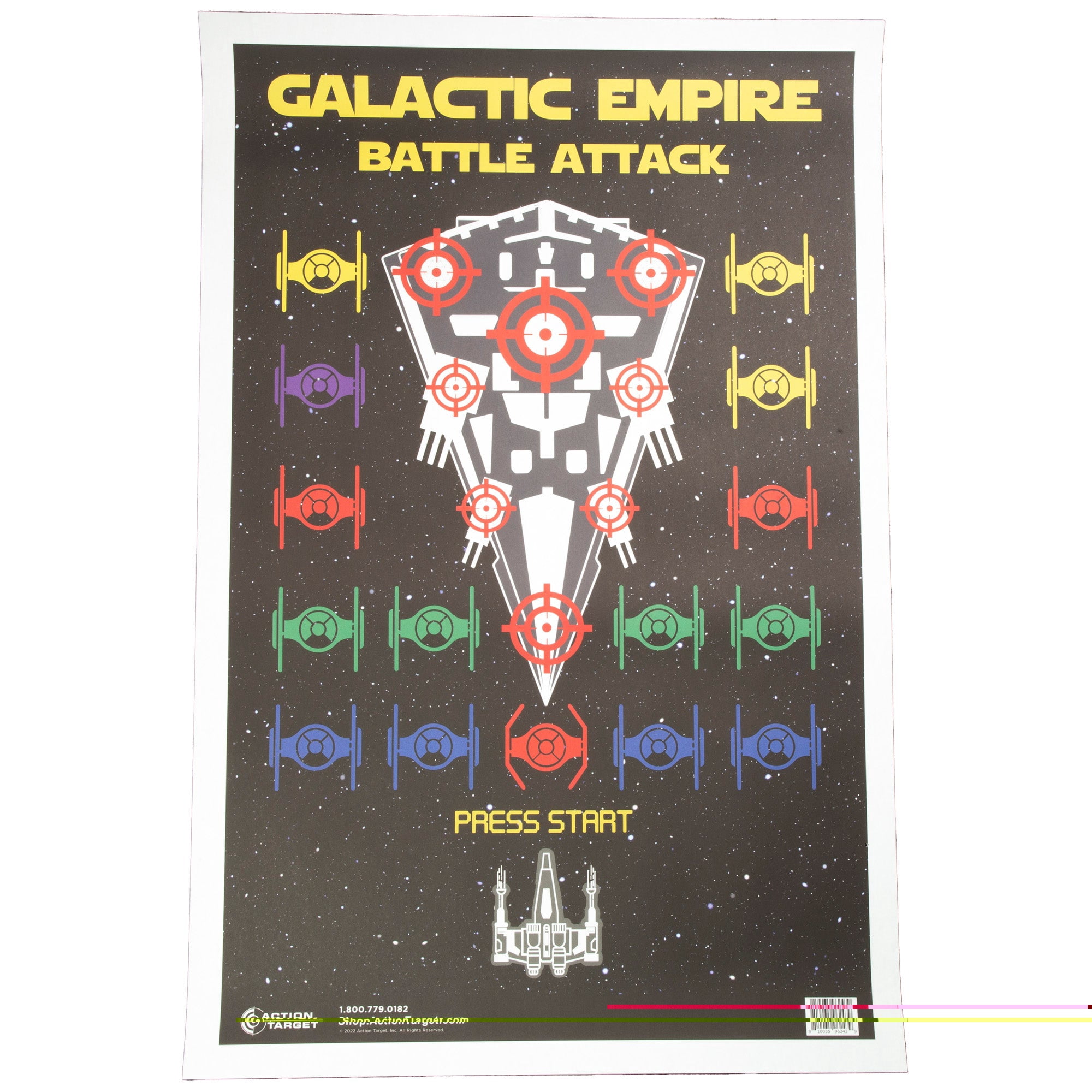 Action Target Galactic Empire Battle Attack Tagret, 100 Pack, 23in x 35in, GS-GB