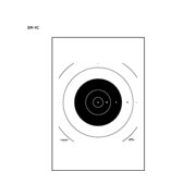 Action Target SR-1C Replacement Center For SR-1 Military Targets 100 Per Case, Black, 10.5in x 10.5in