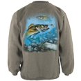 thumbnail image 1 of Action Walleye Fishing Henley Mens Pullover Sweatshirt, 1 of 1