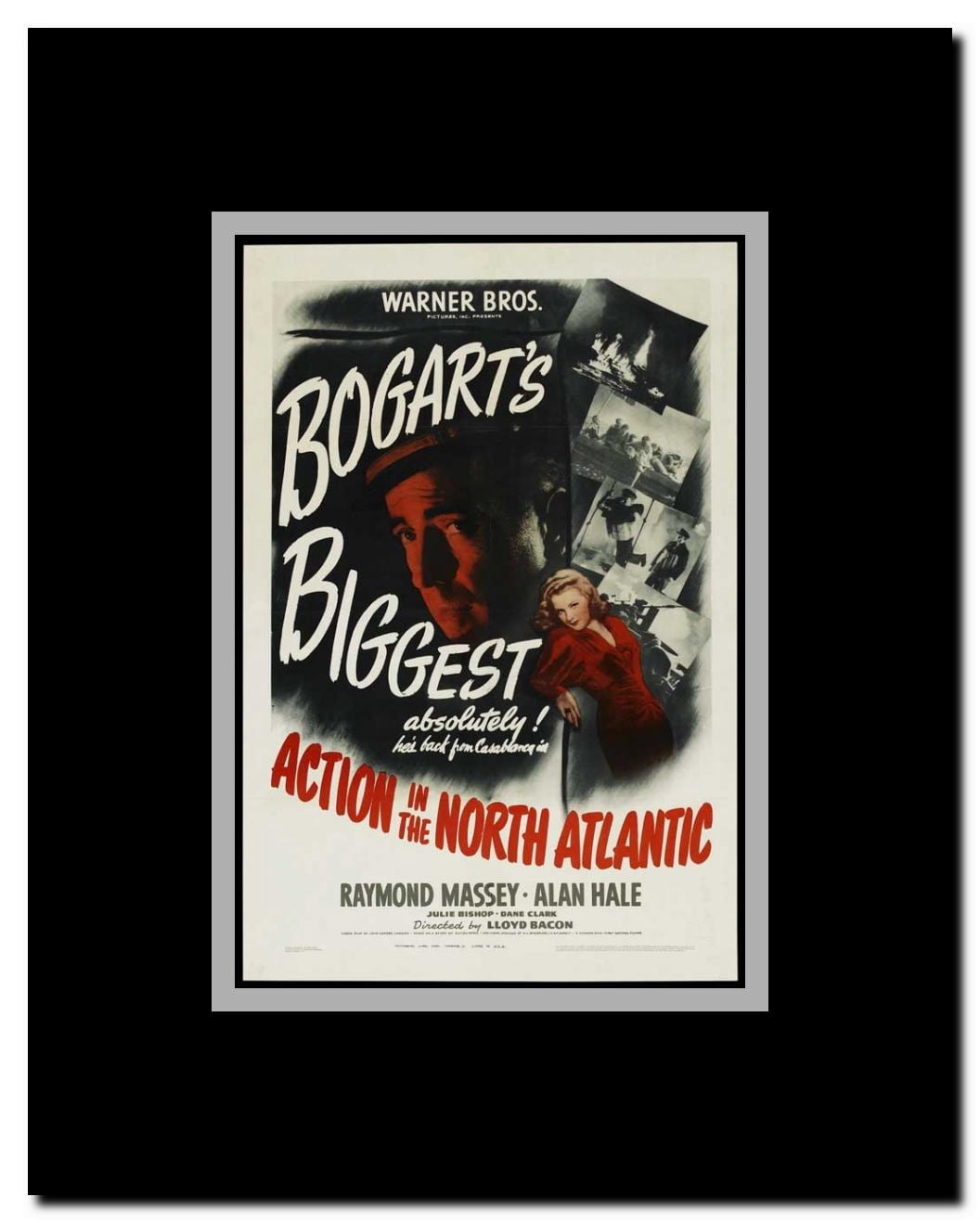Action in the North Atlantic Framed Movie Poster