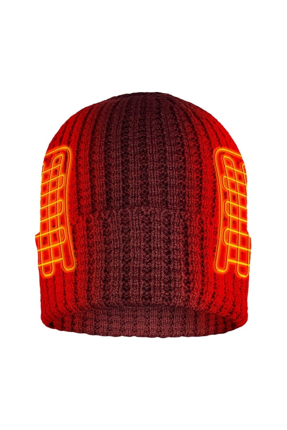 5V Battery Heated Waffle Knit Hat
