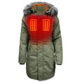 thumbnail image 1 of ActionHeat 5V Women's Battery Heated Parka Jacket XL, 1 of 1