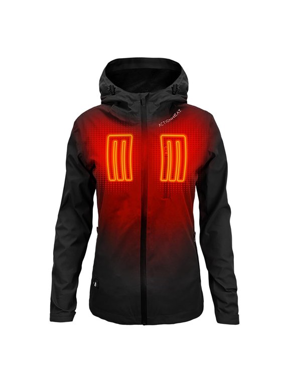 5V Women's Battery Heated Rain Jacket S
