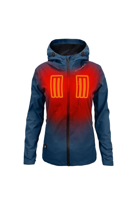 5V Women's Battery Heated Rain Jacket XS