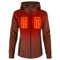 thumbnail image 1 of ActionHeat 5V Women's Battery Heated Slim Fit Hoodie- Picante, 1 of 9