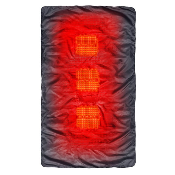 ActionHeat 7V Battery Heated Synthetic Throw Blanket, Grey