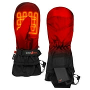 ActionHeat AA Battery Heated Mittens - Black - One Size
