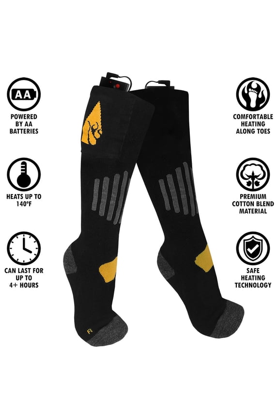 AA Cotton Battery Heated Socks - Replacement Socks Only XXL