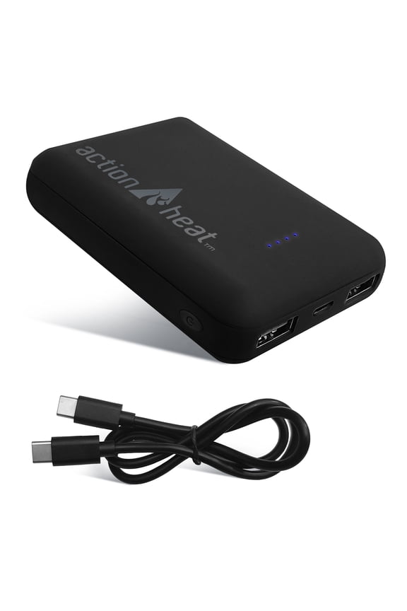 Black 10000mAh Quick Charge Power Bank Kit