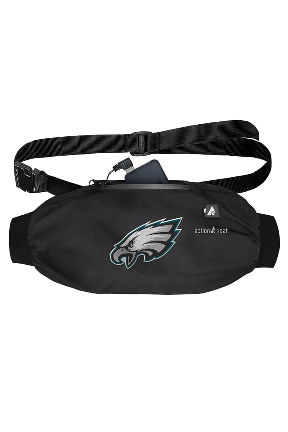 Black Philadelphia Eagles 5V Battery Heated Hand Muff