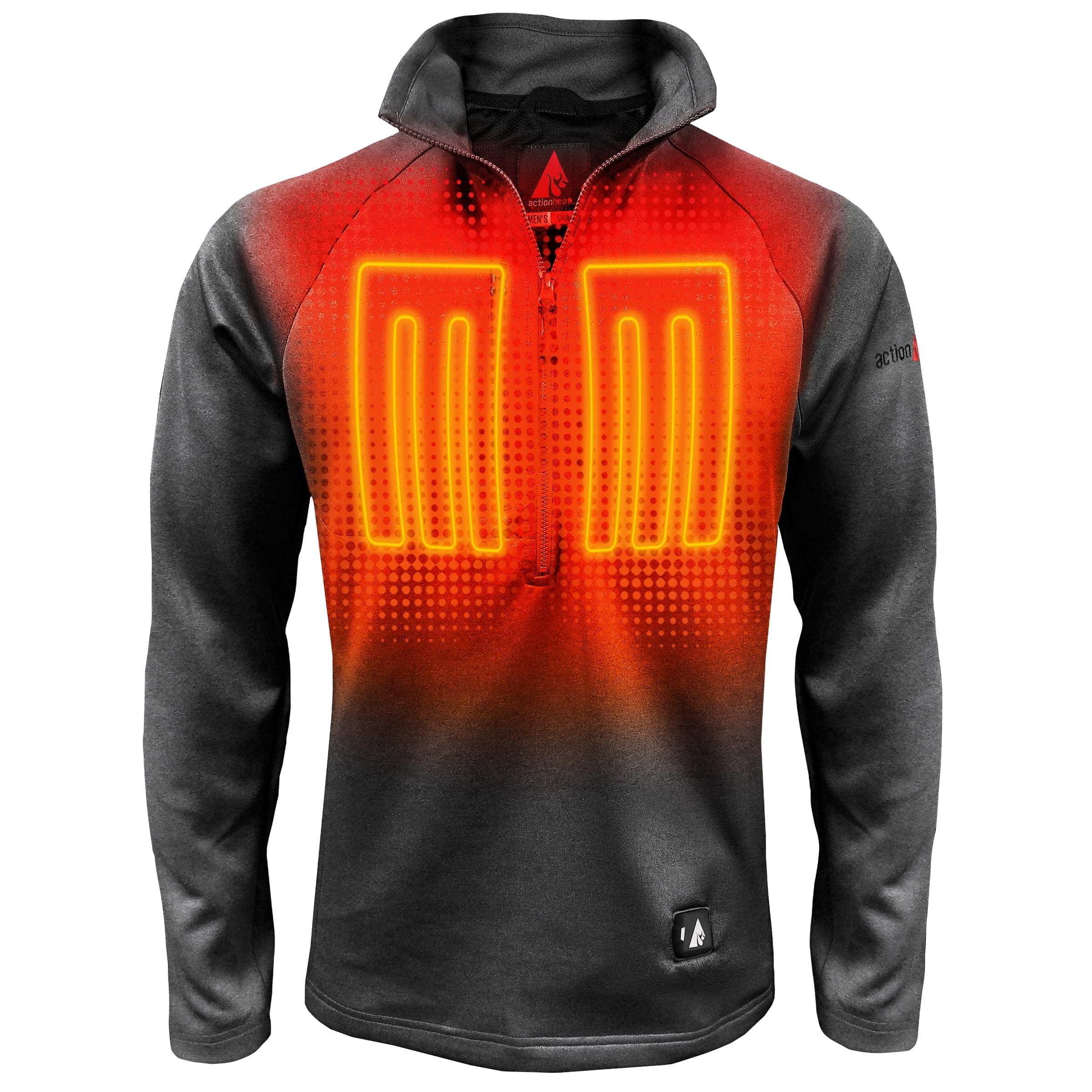 ActionHeat Men's 5V Battery Heated 1/2 Zip Up Shirt
