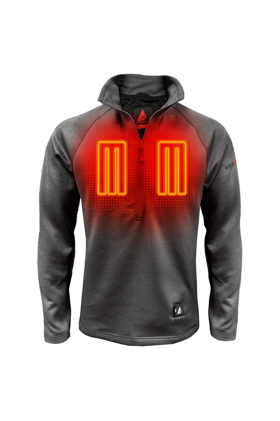 Men's 5V Battery Heated 1/2 Zip Up Shirt