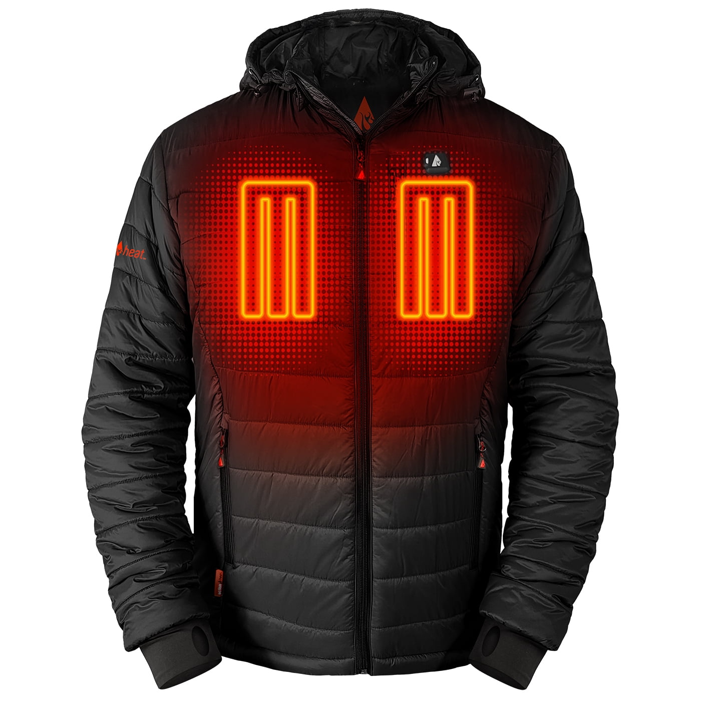 ActionHeat Men's 5V Battery Heated Puffer Jacket W/ Hood 