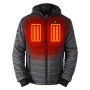 ACTIONHEAT Men's 5V Battery Heated Puffer Jacket W/ Hood