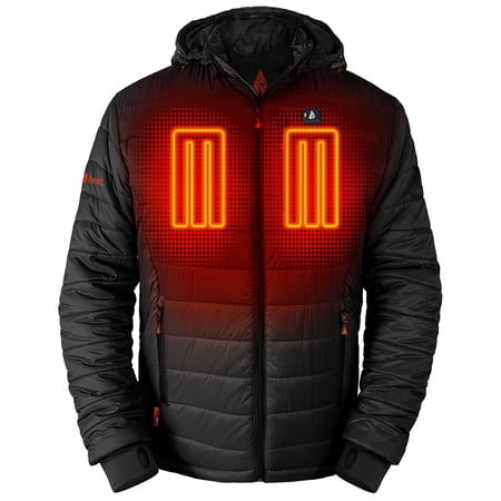 ActionHeat Men's 5V Battery Heated Puffer Jacket W/ Hood