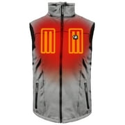 ACTIONHEAT Men's 5V Battery Heated Softshell Vest- Black