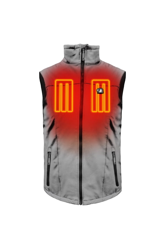 Men's 5V Battery Heated Softshell Vest- Black