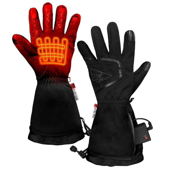 ActionHeat Men's AA Battery Heated Featherweight Glove - Black - L/XL